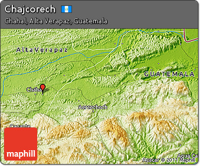 Physical 3D Map of Chajcorech