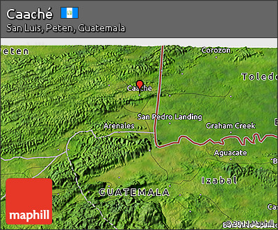 Satellite 3D Map of Caaché