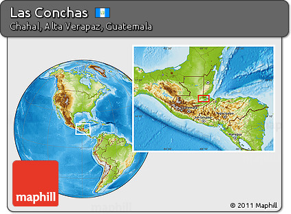 Physical Location Map of Las Conchas