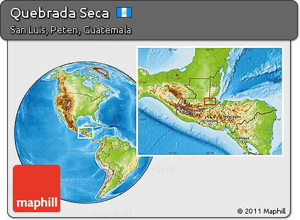 Physical Location Map of Quebrada Seca