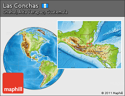 Physical Location Map of Las Conchas