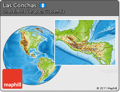 Physical Location Map of Las Conchas