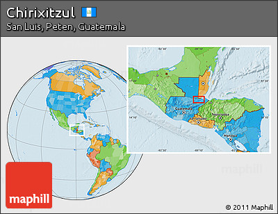 Political Location Map of Chirixitzul