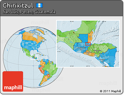 Political Location Map of Chirixitzul