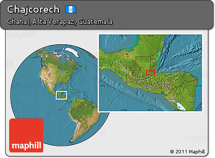 Satellite Location Map of Chajcorech