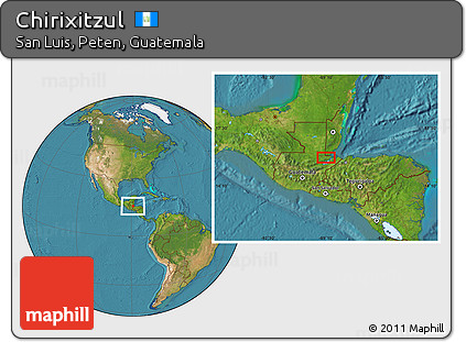 Satellite Location Map of Chirixitzul