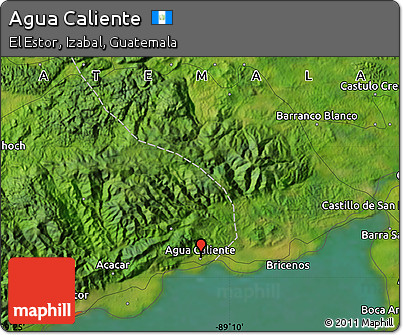 Agua Caliente Guatemala Map Free Satellite Map Of Agua Caliente