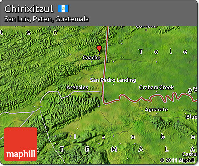 Satellite Map of Chirixitzul