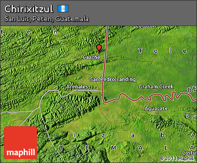 Satellite Map of Chirixitzul