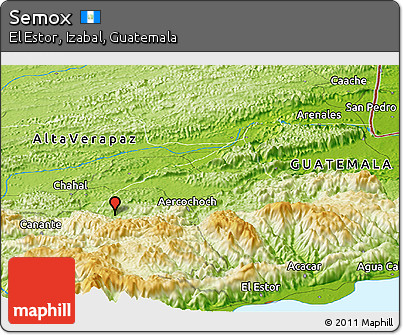 Physical Panoramic Map of Semox