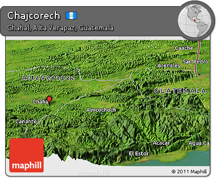 Satellite Panoramic Map of Chajcorech