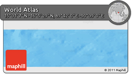 Physical Panoramic Map of the Area around 15° 48' 18" N, 90° 10' 30" E