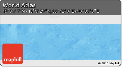 Physical Panoramic Map of the Area around 15° 48' 18" N, 90° 10' 30" E