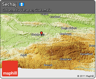 Physical 3D Map of Sechaj