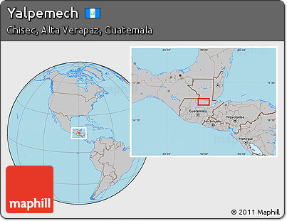 Gray Location Map of Yalpemech