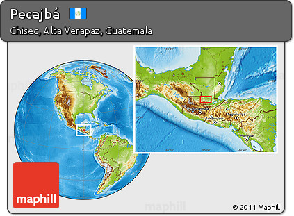 Physical Location Map of Pecajbá