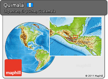 Physical Location Map of Quimalá