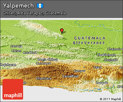 Physical Panoramic Map of Yalpemech