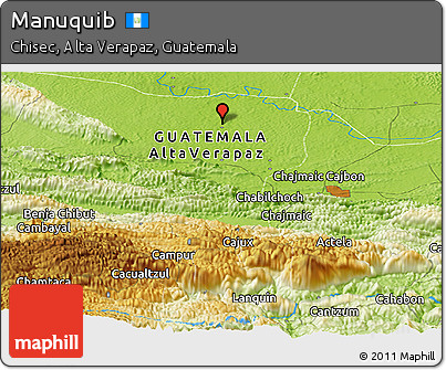 Physical Panoramic Map of Manuquib