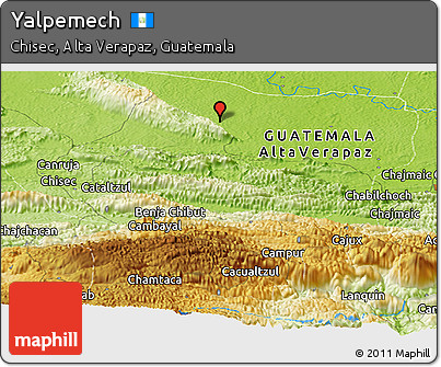 Physical Panoramic Map of Yalpemech