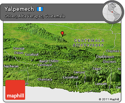 Satellite Panoramic Map of Yalpemech