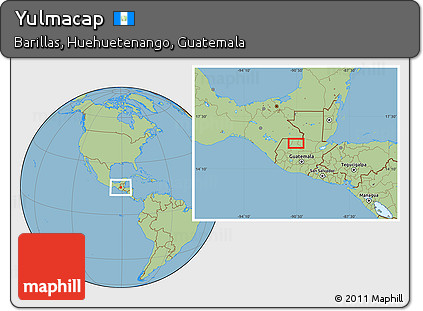 Savanna Style Location Map of Yulmacap