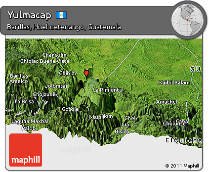 Satellite Panoramic Map of Yulmacap