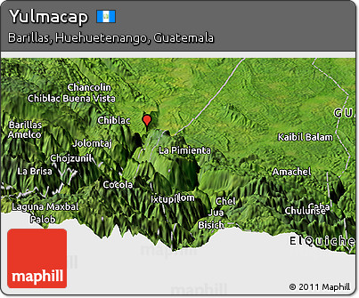Satellite Panoramic Map of Yulmacap