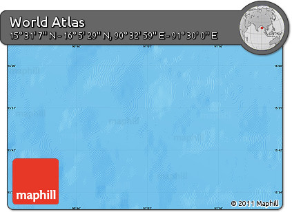 Physical Map of the Area around 15° 48' 18" N, 91° 1' 30" E