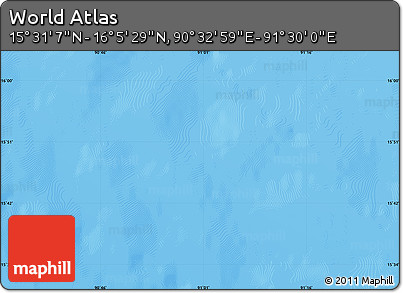Physical Map of the Area around 15° 48' 18" N, 91° 1' 30" E