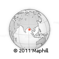 Outline Map of the Area around 15° 48' 18" N, 91° 52' 30" E, rectangular outline