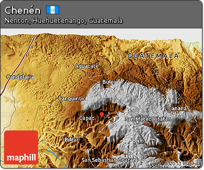 Physical 3D Map of Chenén