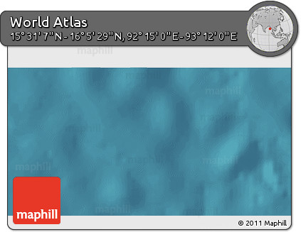 Satellite 3D Map of the Area around 15° 48' 18" N, 92° 43' 29" E