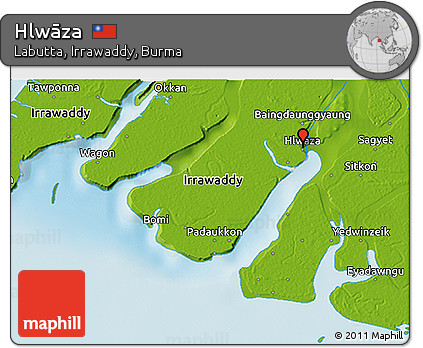 Physical 3D Map of Hlwāza