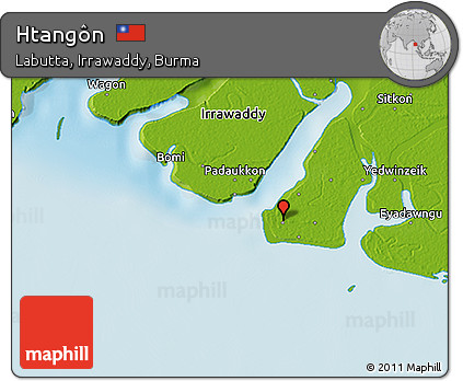 Physical 3D Map of Htangôn