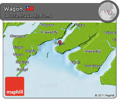 Physical 3D Map of Wagôn