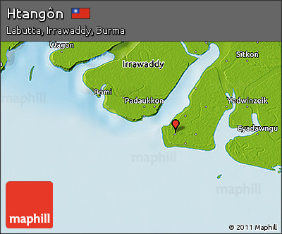 Physical 3D Map of Htangôn
