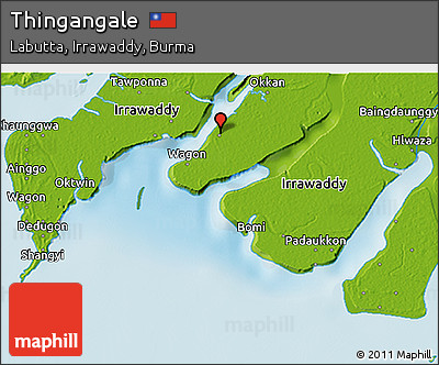 Physical 3D Map of Thingangale