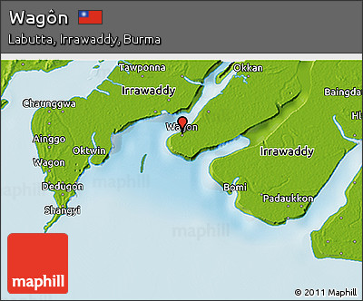 Physical 3D Map of Wagôn