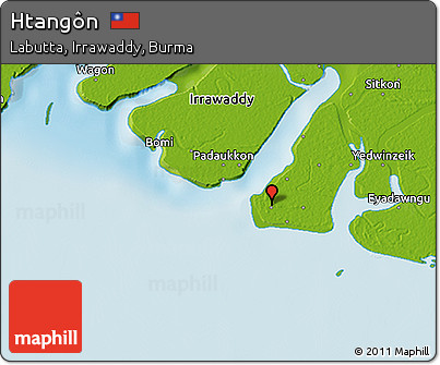 Physical 3D Map of Htangôn