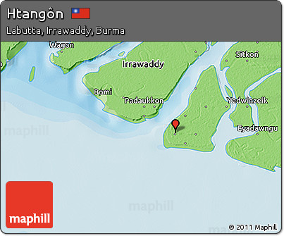 Political 3D Map of Htangôn