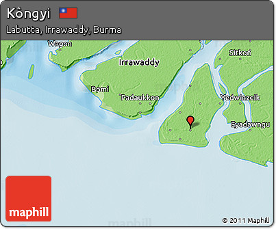 Political 3D Map of Kôngyi
