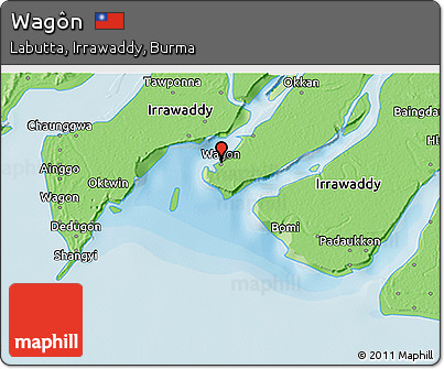 Political 3D Map of Wagôn