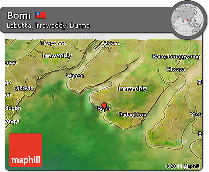 Satellite 3D Map of Bomi