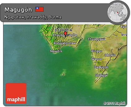 Satellite 3D Map of Magugôn