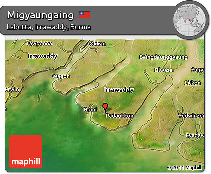 Satellite 3D Map of Migyaungaing