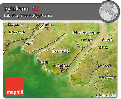 Satellite 3D Map of Pyinkanu