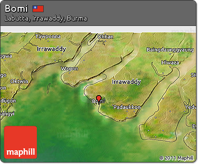 Satellite 3D Map of Bomi