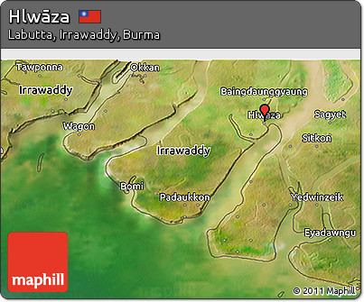 Satellite 3D Map of Hlwāza