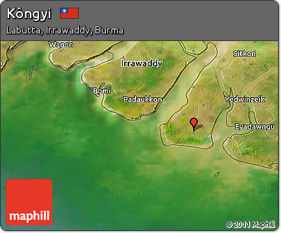 Satellite 3D Map of Kôngyi